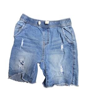 Cotton On Kids Denim Distressed Boy's Shorts Size: 8